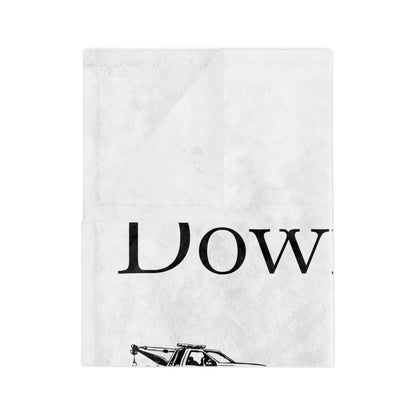 Down To Hook Up Velveteen Microfiber Blanket