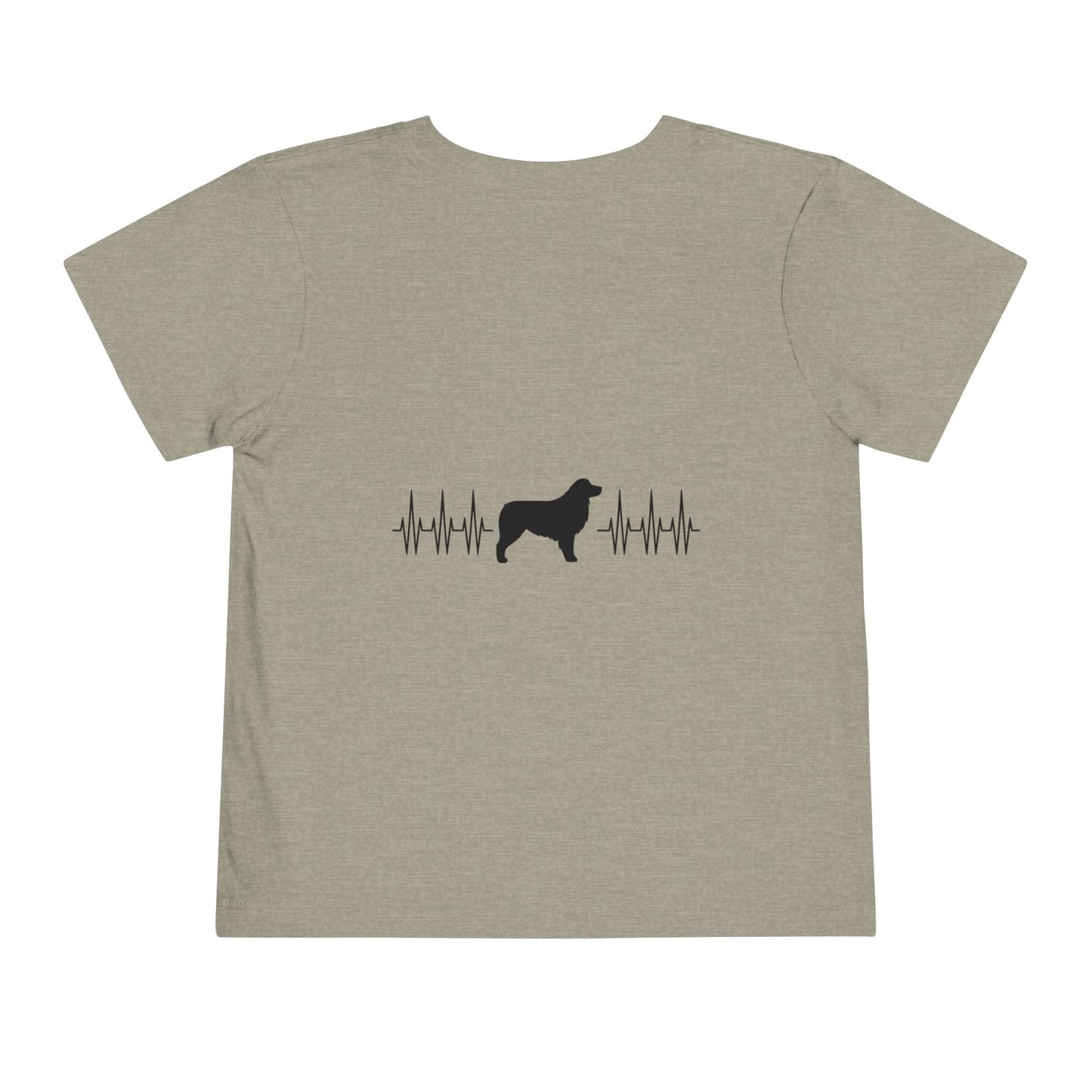 My Heart Beats For Aussies Toddler Unisex Short Sleeve Crewneck Tee