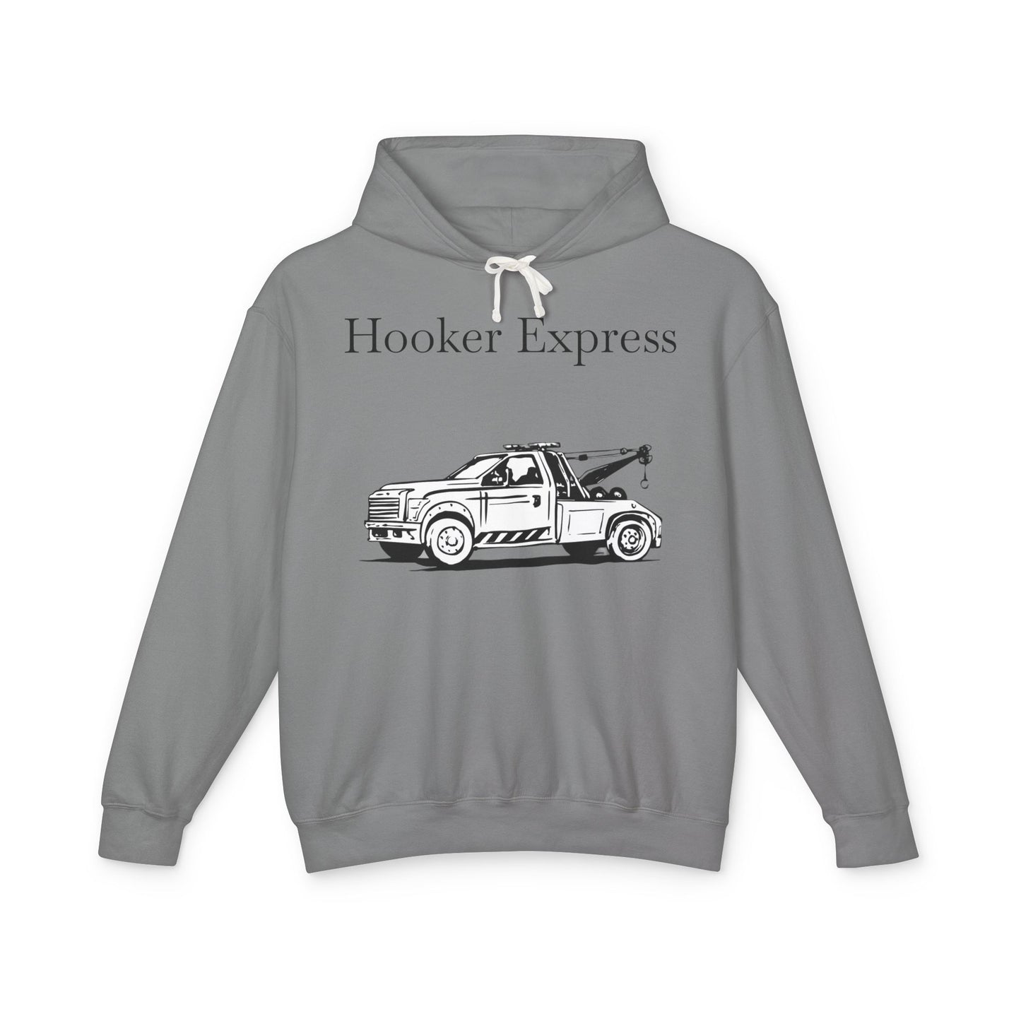 H**ker Express Wheel Lift Tow Truck Unisex Lightweight Hoodie