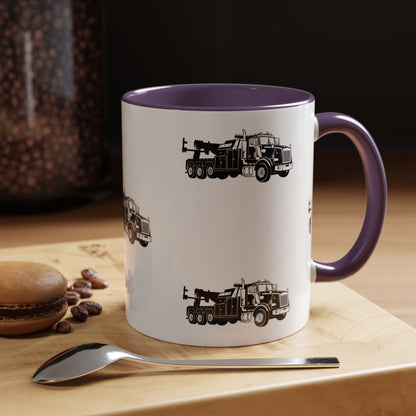Heavy Tow Truck 2-Tone Coffee Mug