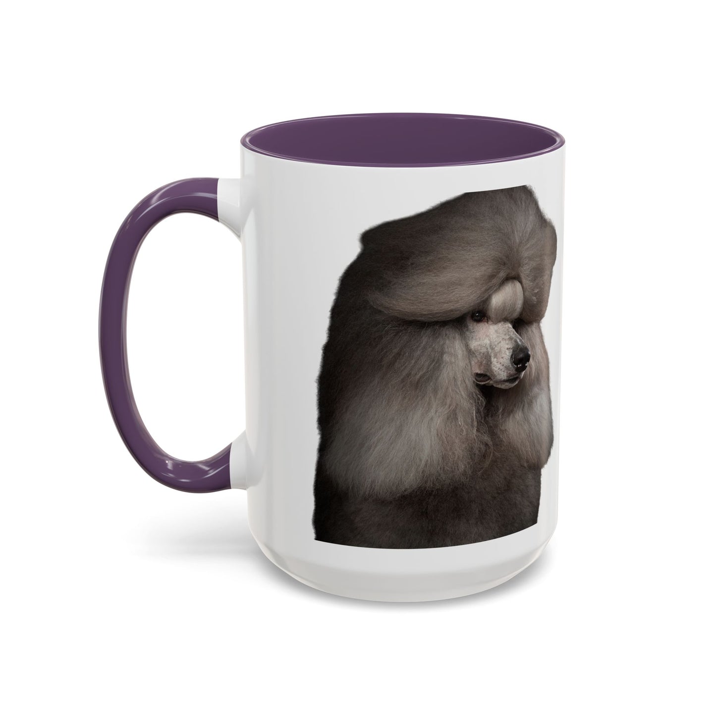Poodle Head 2-Tone Coffee Mug