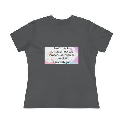 Note To Self Women's Short Sleeve Crewneck Tee