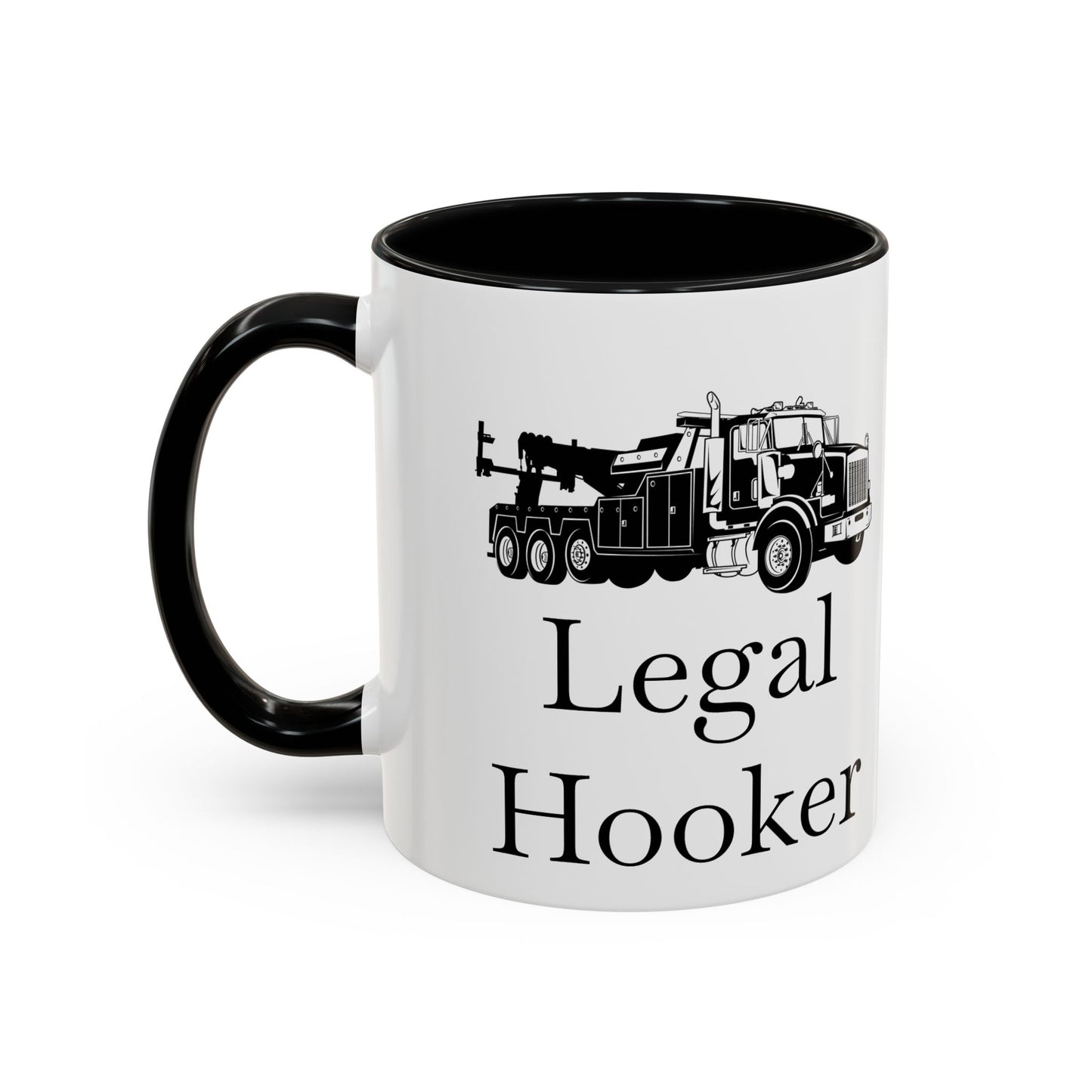 Legal H**ker Heavy Tow Truck 2-Tone Coffee Mug