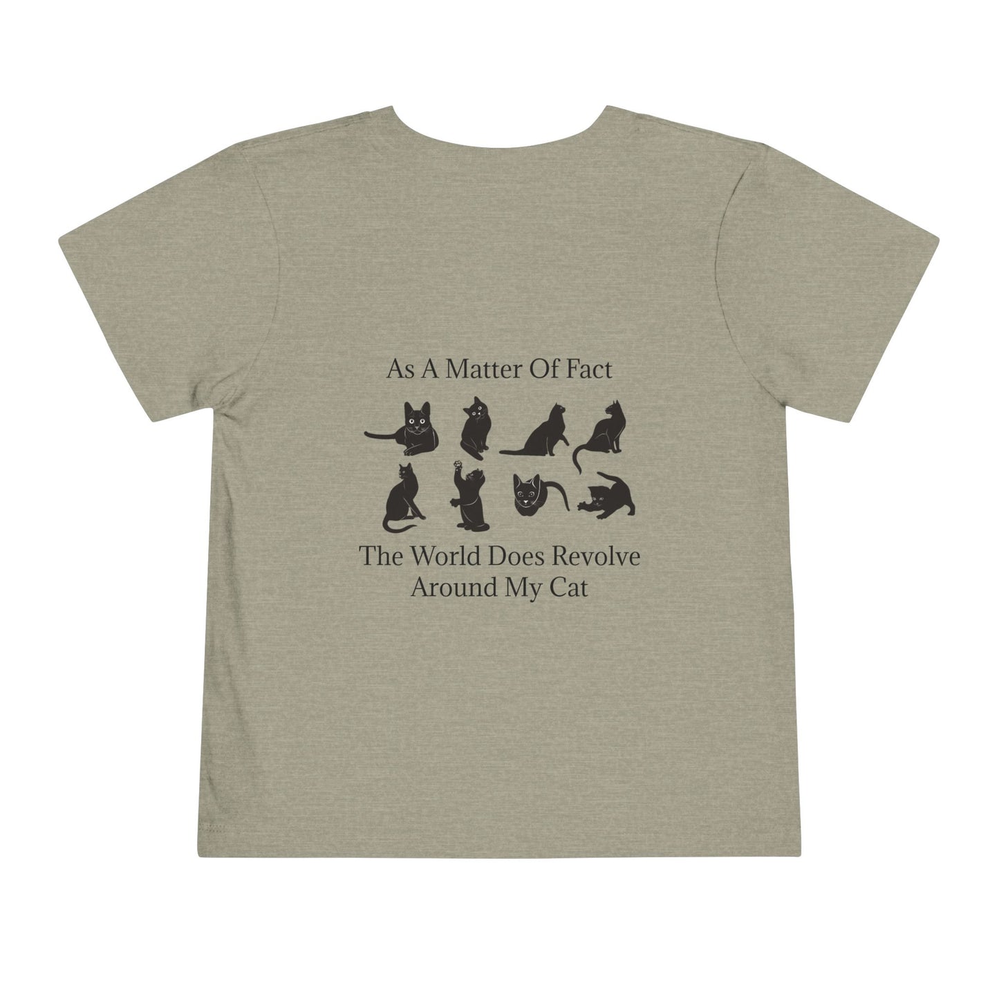 Matter Of Fact Cat Toddler Unisex Short Sleeve Crewneck Tee