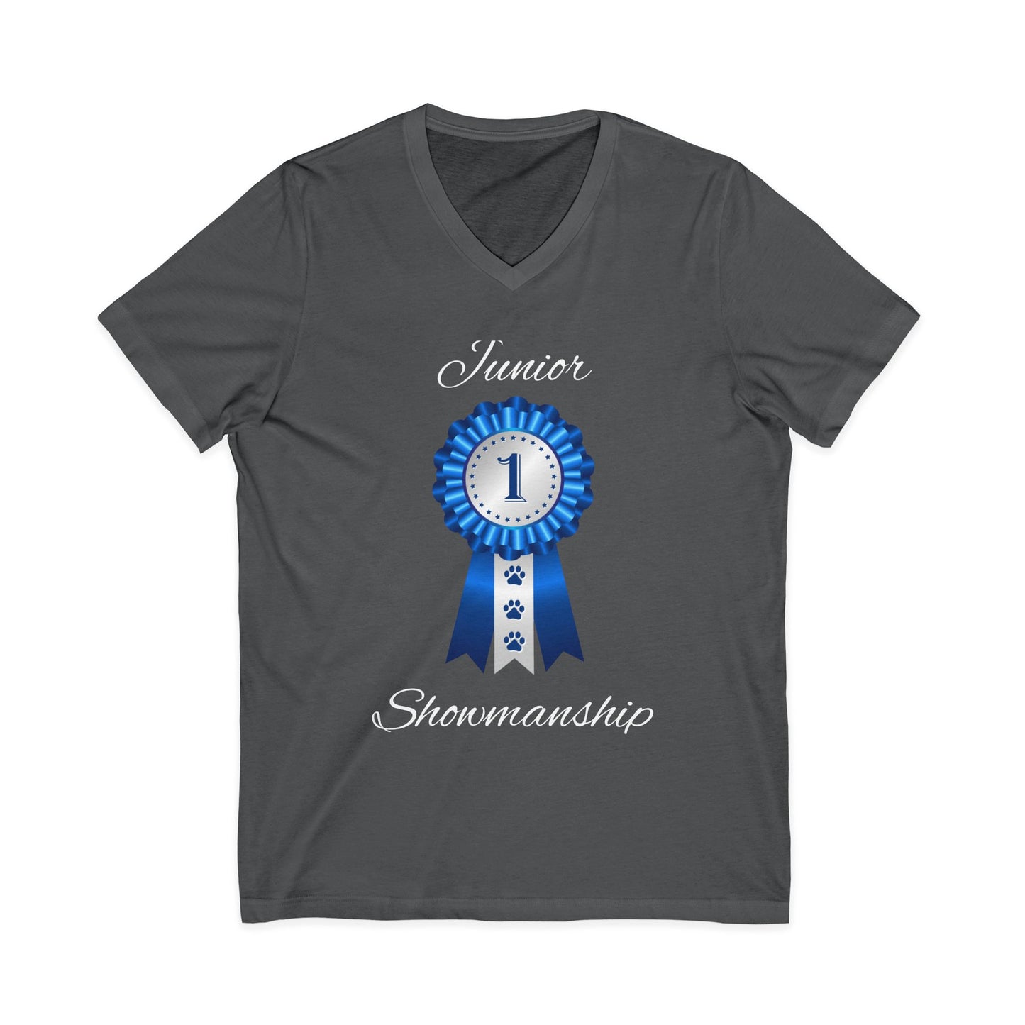 Junior Showmanship Unisex Short Sleeve V-Neck Tee