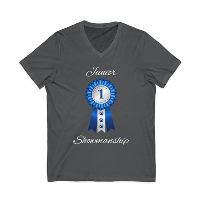 Junior Showmanship Unisex Short Sleeve V-Neck Tee