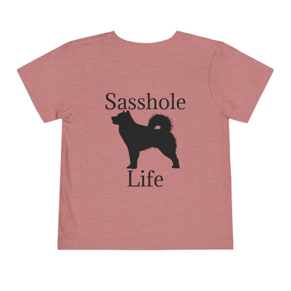 Sasshole Life Toddler Unisex Short Sleeve Crewneck Tee