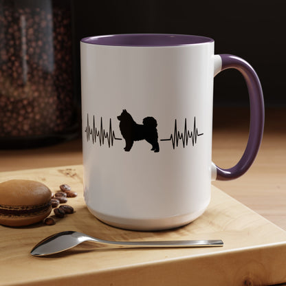 My Heart Beats For Samoyeds 2-Tone Coffee Mug
