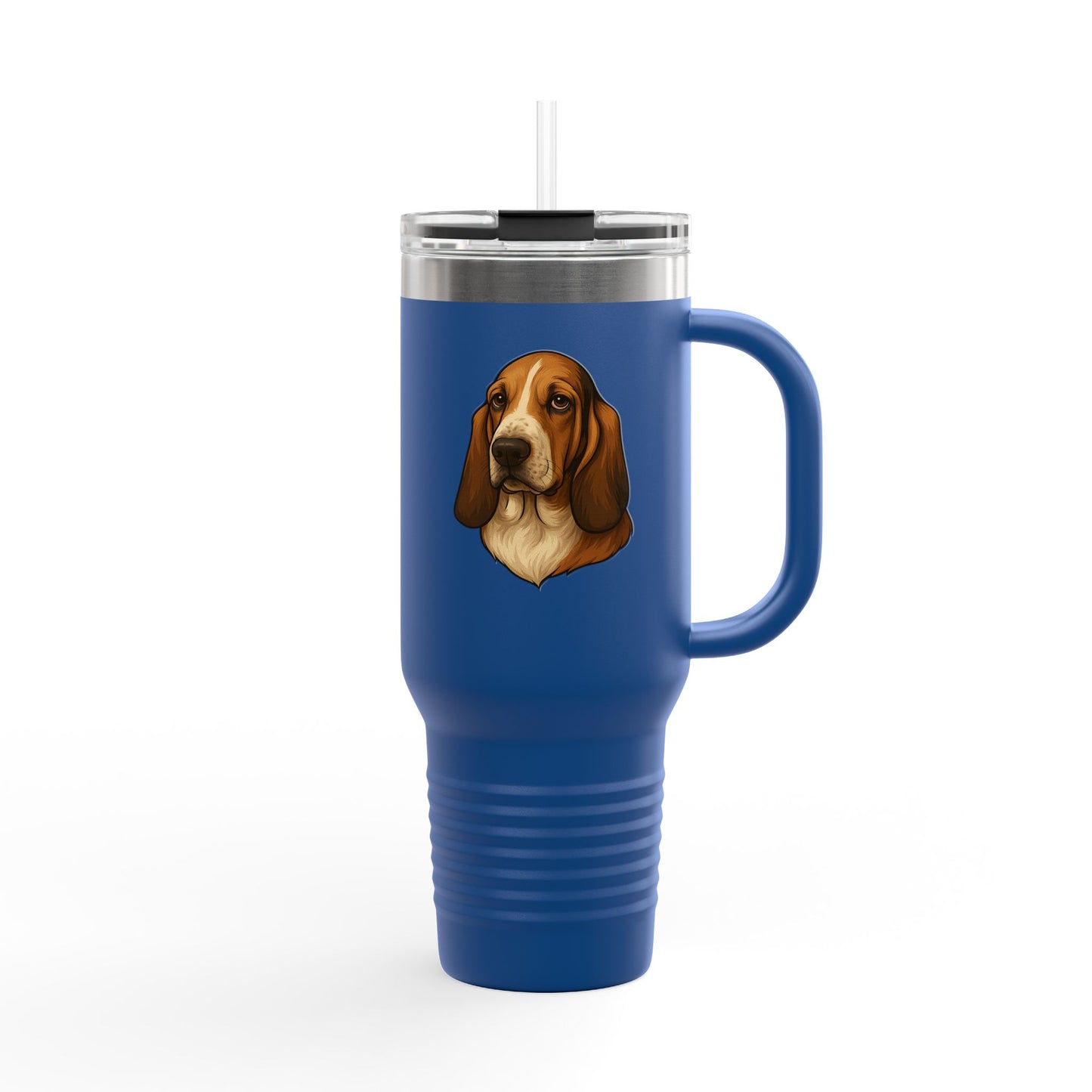 Basset Head Insulated Travel Mug