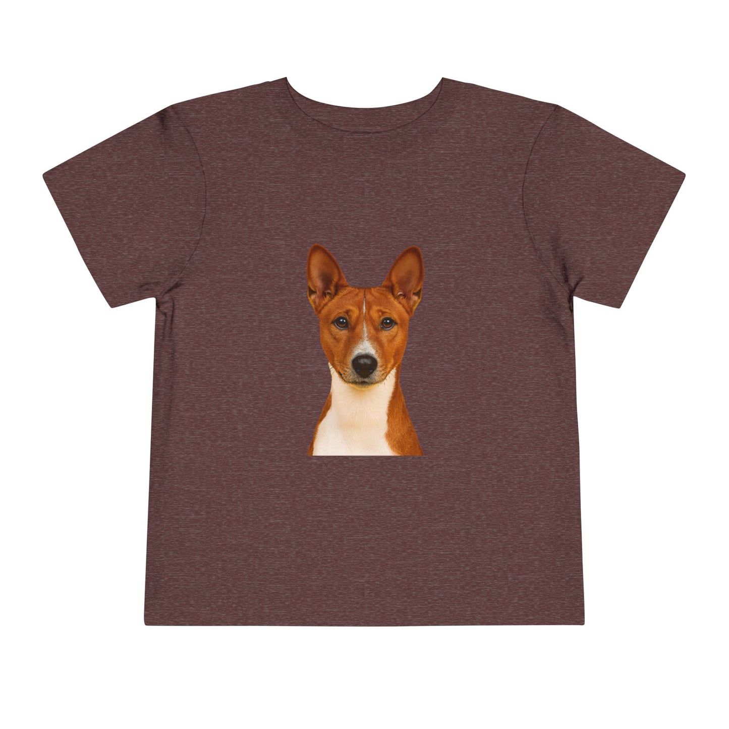 Basenji Head Toddler Unisex Short Sleeve Crewneck Tee