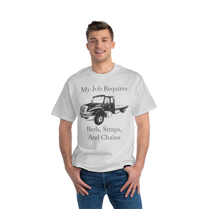 Beds, Straps, And Chains Men's Short-Sleeve Crewneck Tee