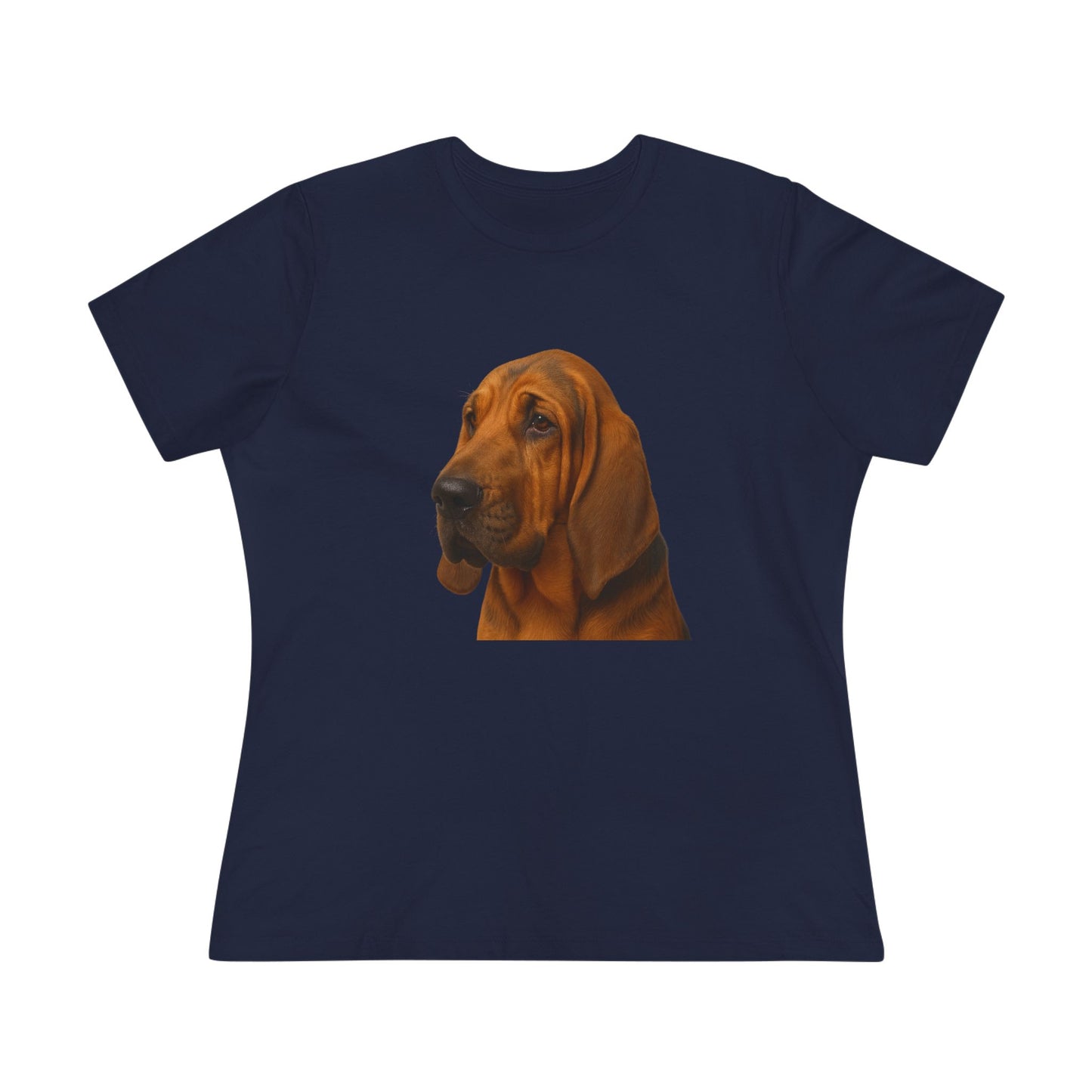 Bloodhound Head Women's Short Sleeve Crewneck Tee