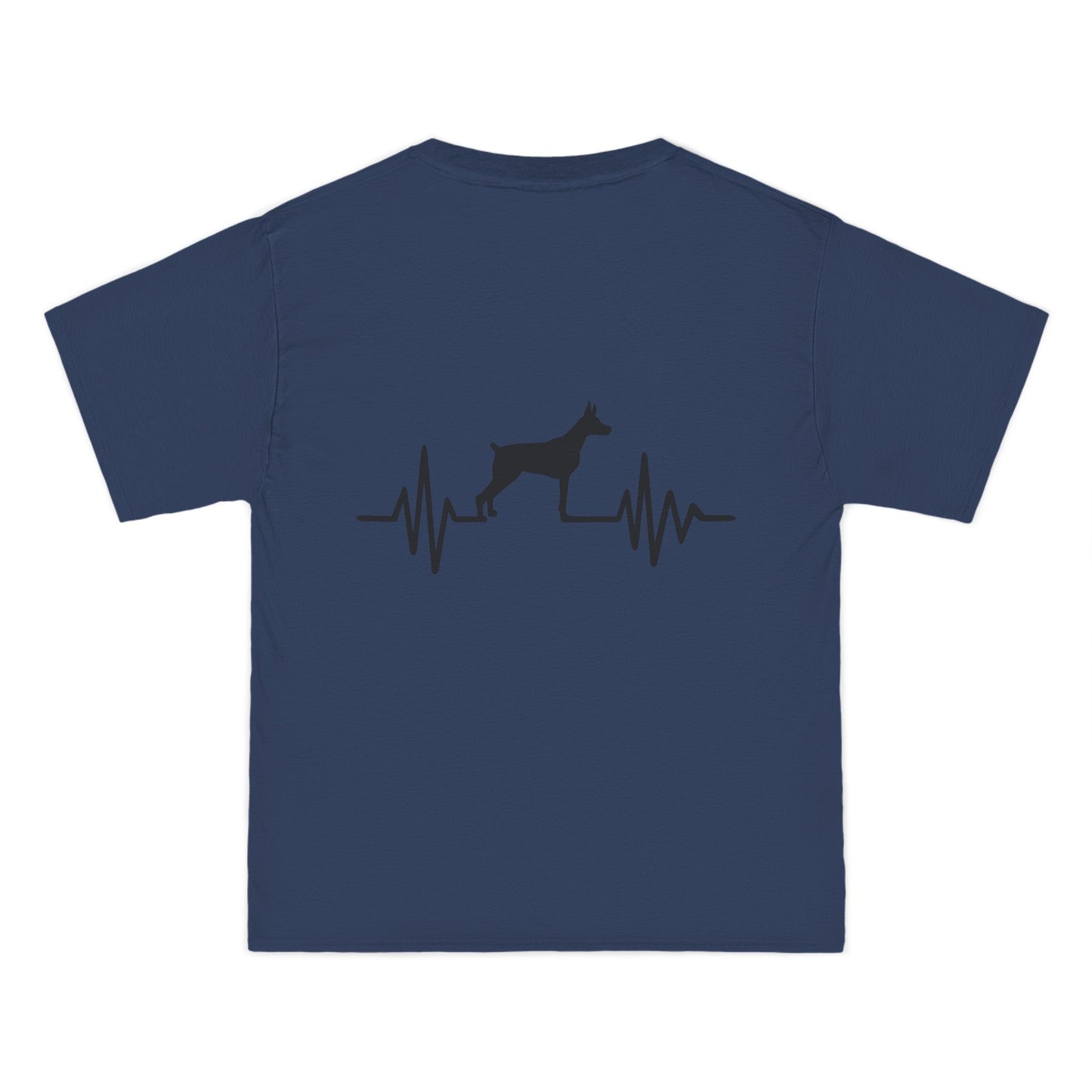 My Heart Beats For Dobermans Men's Short-Sleeve Crewneck Tee