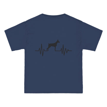My Heart Beats For Dobermans Men's Short-Sleeve Crewneck Tee