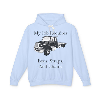 Beds, Straps, And Chains Unisex Lightweight Hoodie