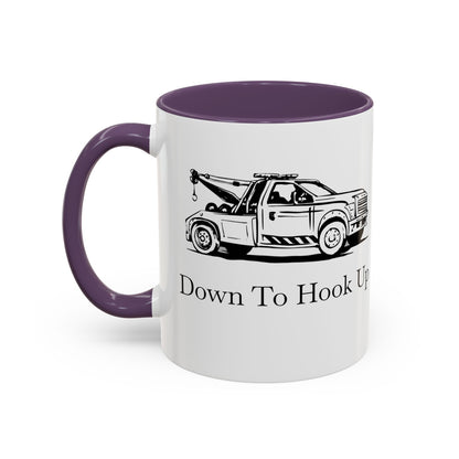 Down To Hook Up 2-Tone Coffee Mug