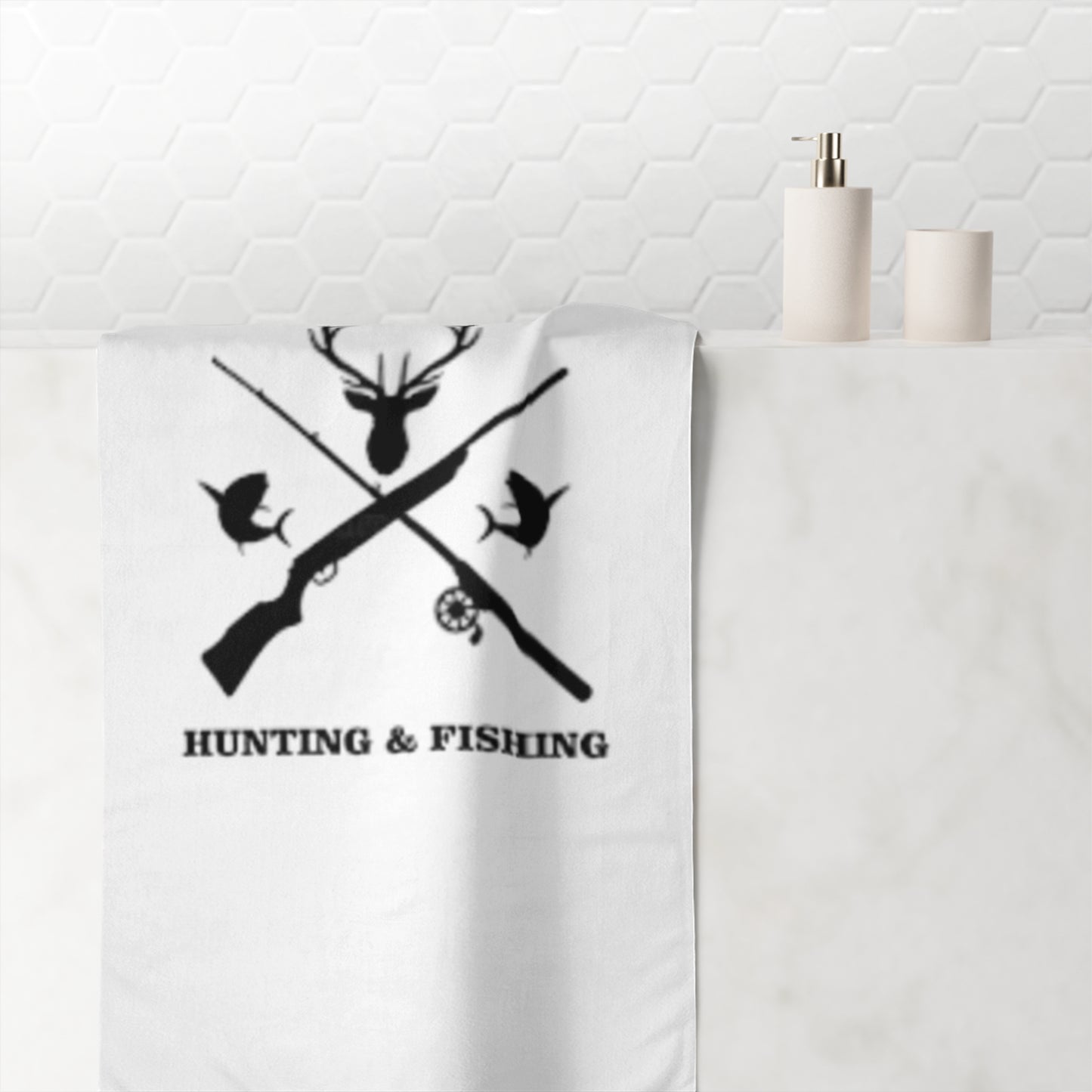 Hunting/Fishing Mink-Cotton  Beach Towel