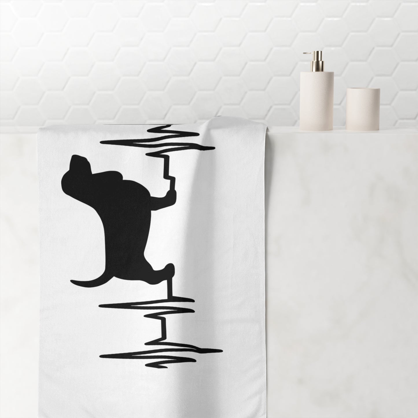 My Heart Beats For Basset Hounds Mink-Cotton  Beach Towel