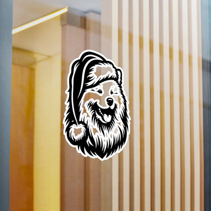 Santa Paws Samoyed Vinyl Decal