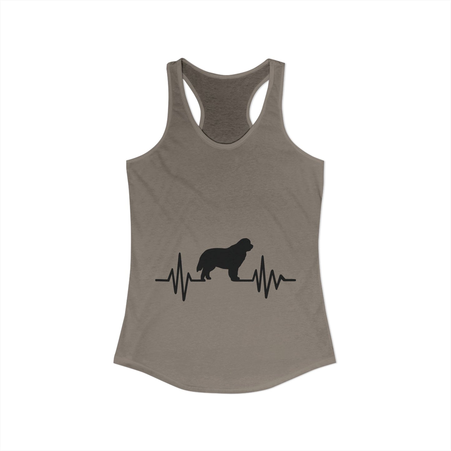 My Heart Beats For Newfies Women's Racerback Tank