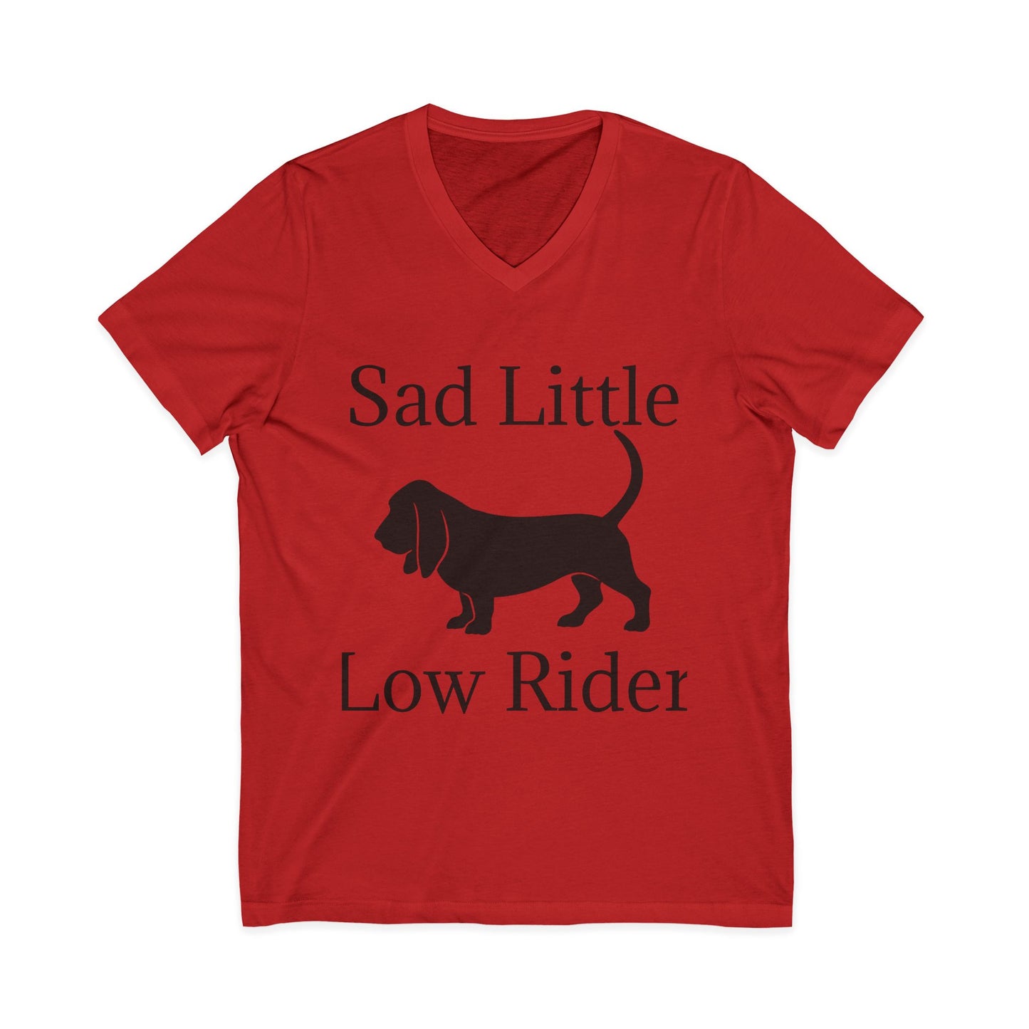 Sad Little Low Rider Unisex Short Sleeve V-Neck Tee
