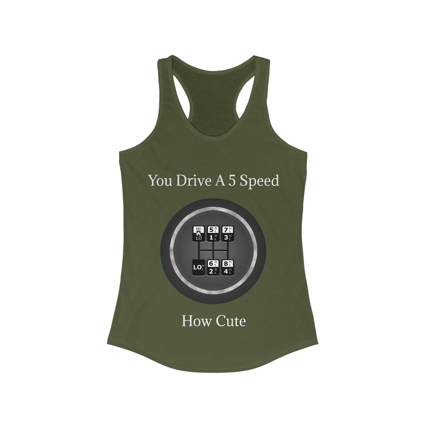 5 Speed How Cute Women's Racerback Tank