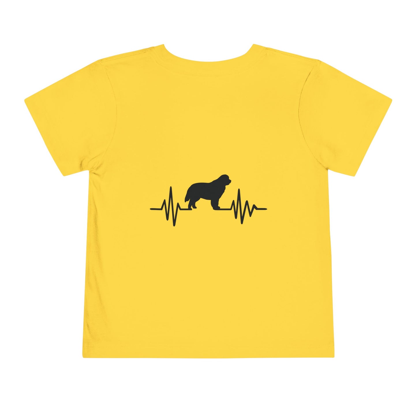 My Heart Beats For Newfies Toddler Unisex Short Sleeve Crewneck Tee