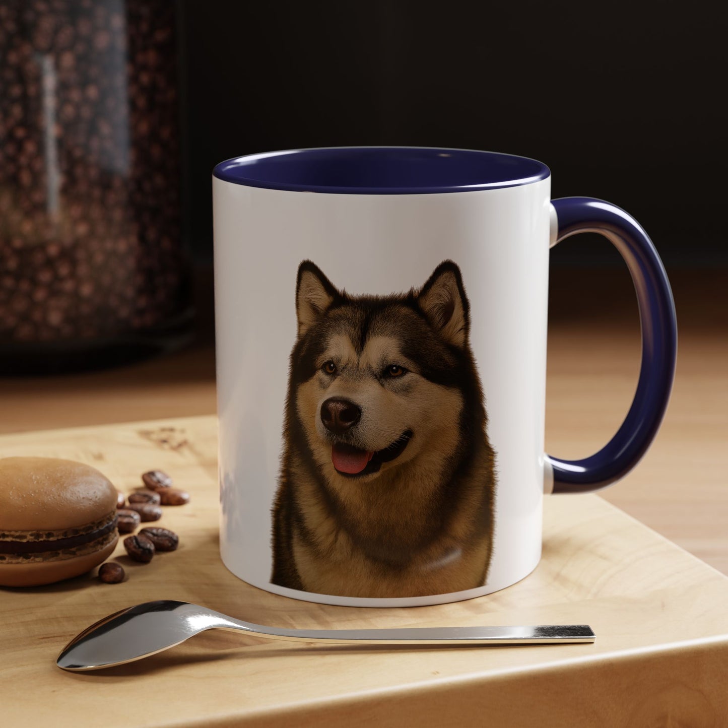 Malamute Head 2-Tone Coffee Mug