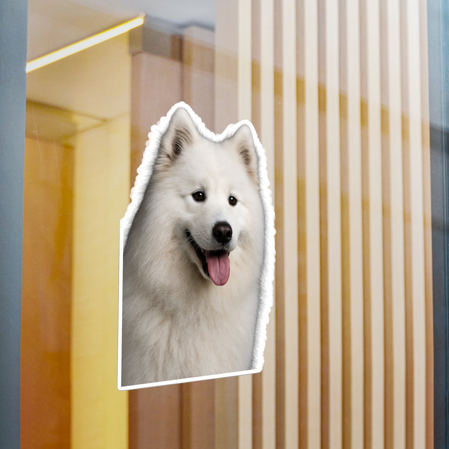 Samoyed Head Vinyl Decal