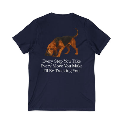Tracking You Unisex Short Sleeve V-Neck Tee