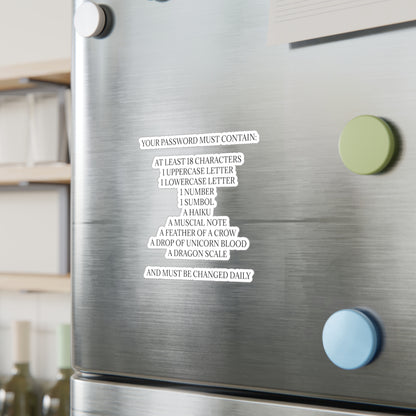 Password Vinyl Decal