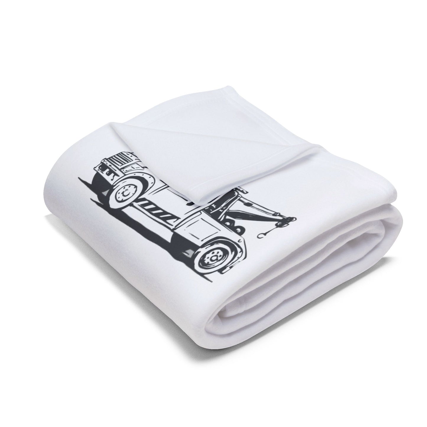 Wheel Lift Tow Truck Arctic Fleece Blanket