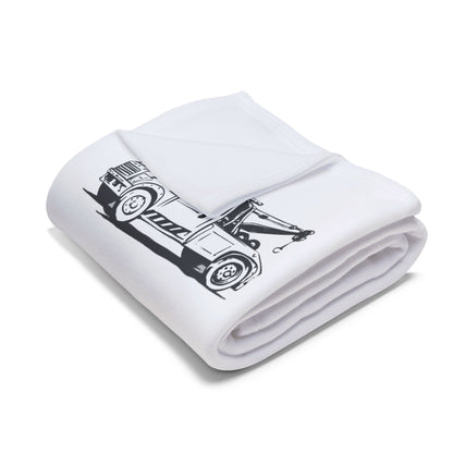 Wheel Lift Tow Truck Arctic Fleece Blanket