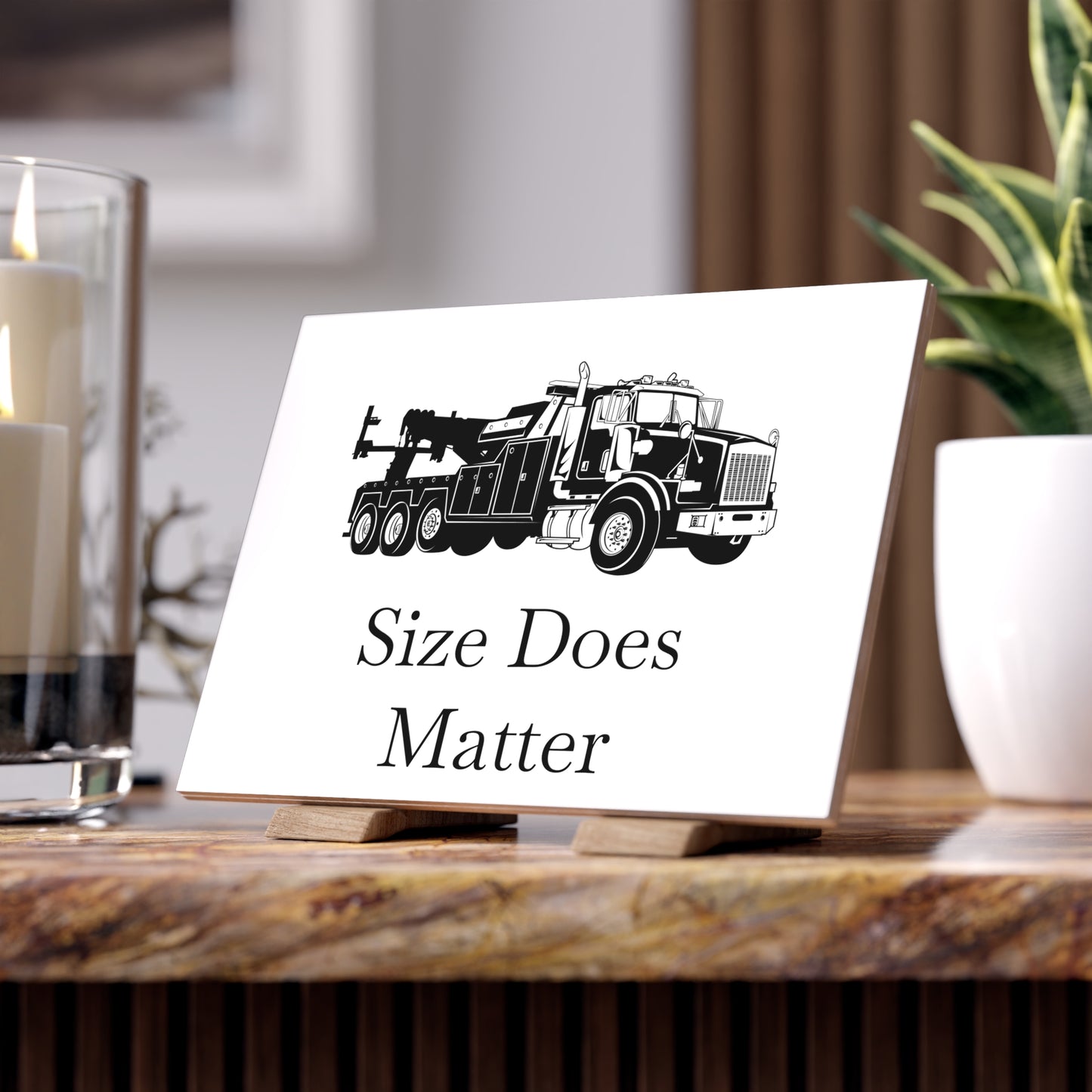 Size Does Matter Ceramic Photo Tile
