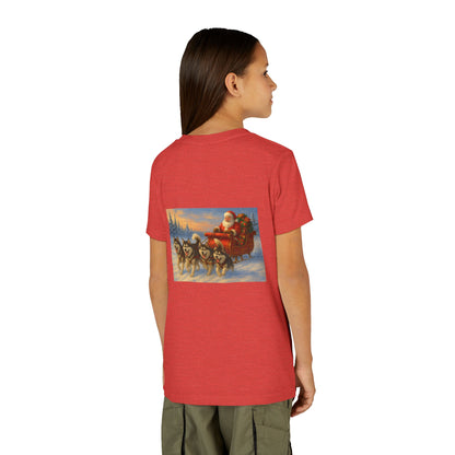 Dashing Through The Snow Youth Unisex Short Sleeve Crewneck Tee