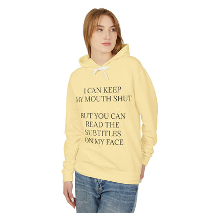 Subtitles Unisex Lightweight Hoodie