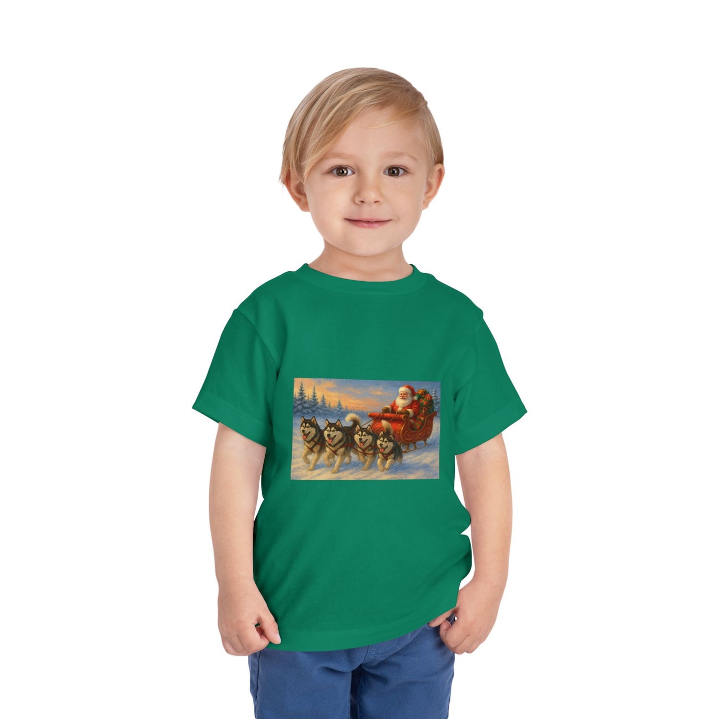 Dashing Through The Snow Toddler Unisex Short Sleeve Crewneck Tee