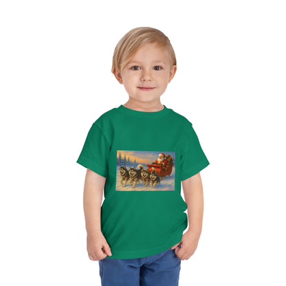 Dashing Through The Snow Toddler Unisex Short Sleeve Crewneck Tee