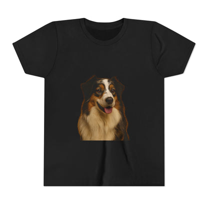 Aussie Head Youth Unisex Short Sleeve Crewneck Tee
