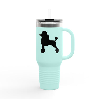 Poodle Silhouette Insulated Travel Mug