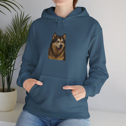 Malamute Head Unisex Hoodie