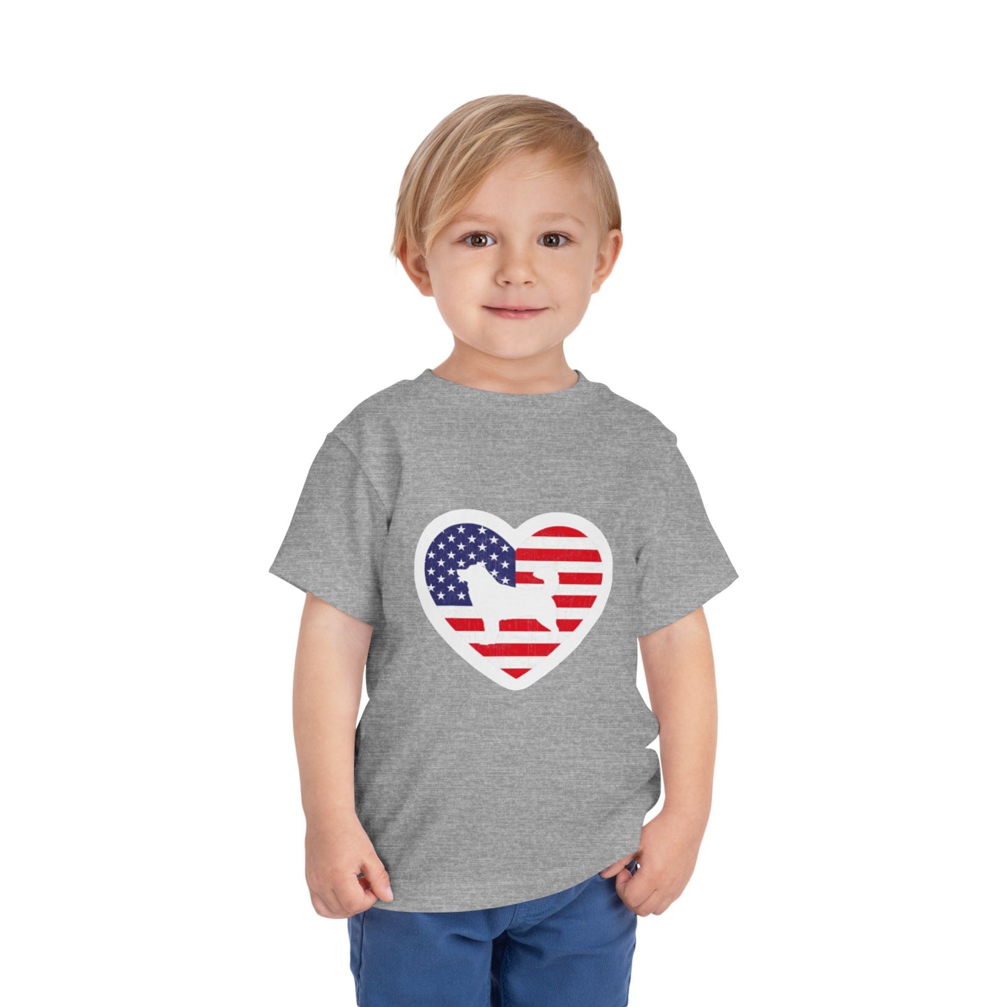 Malamute Flag Toddler Unisex Short Sleeve Crewneck Tee