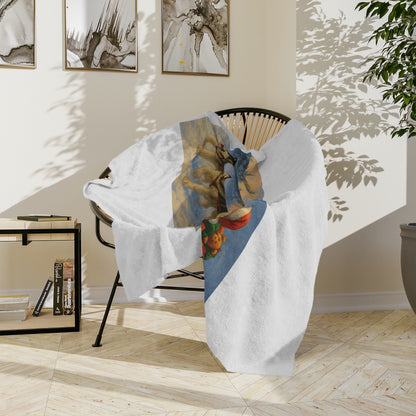 Dashing Through The Snow Velveteen Microfiber Blanket