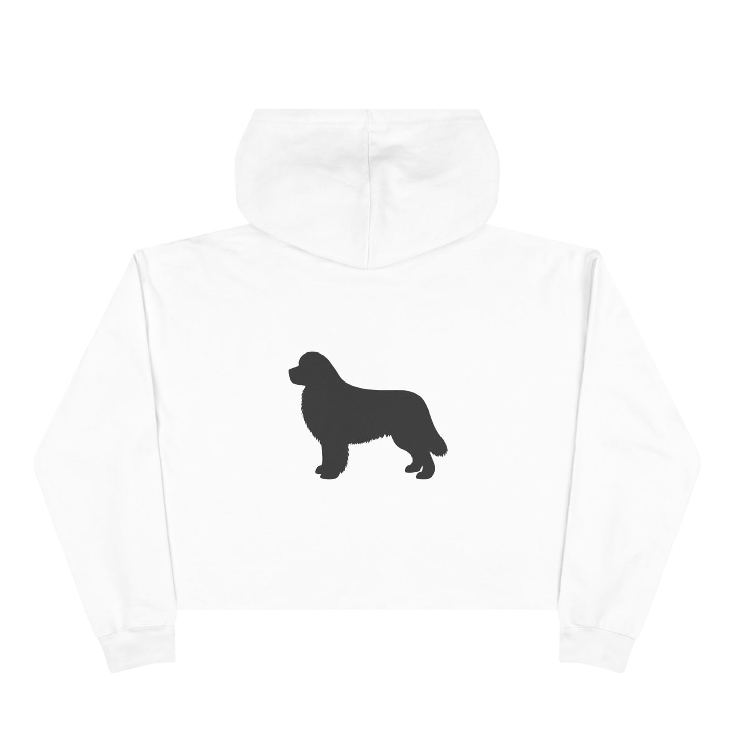 Newfie Silhouette Women's Crop Hoodie