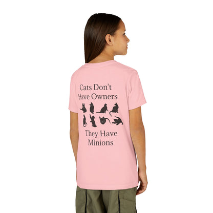 Cat Minions Youth Unisex Short Sleeve Crewneck Tee