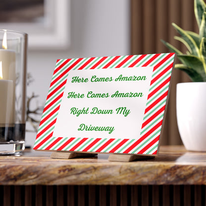 Here Comes Amazon Ceramic Photo Tile