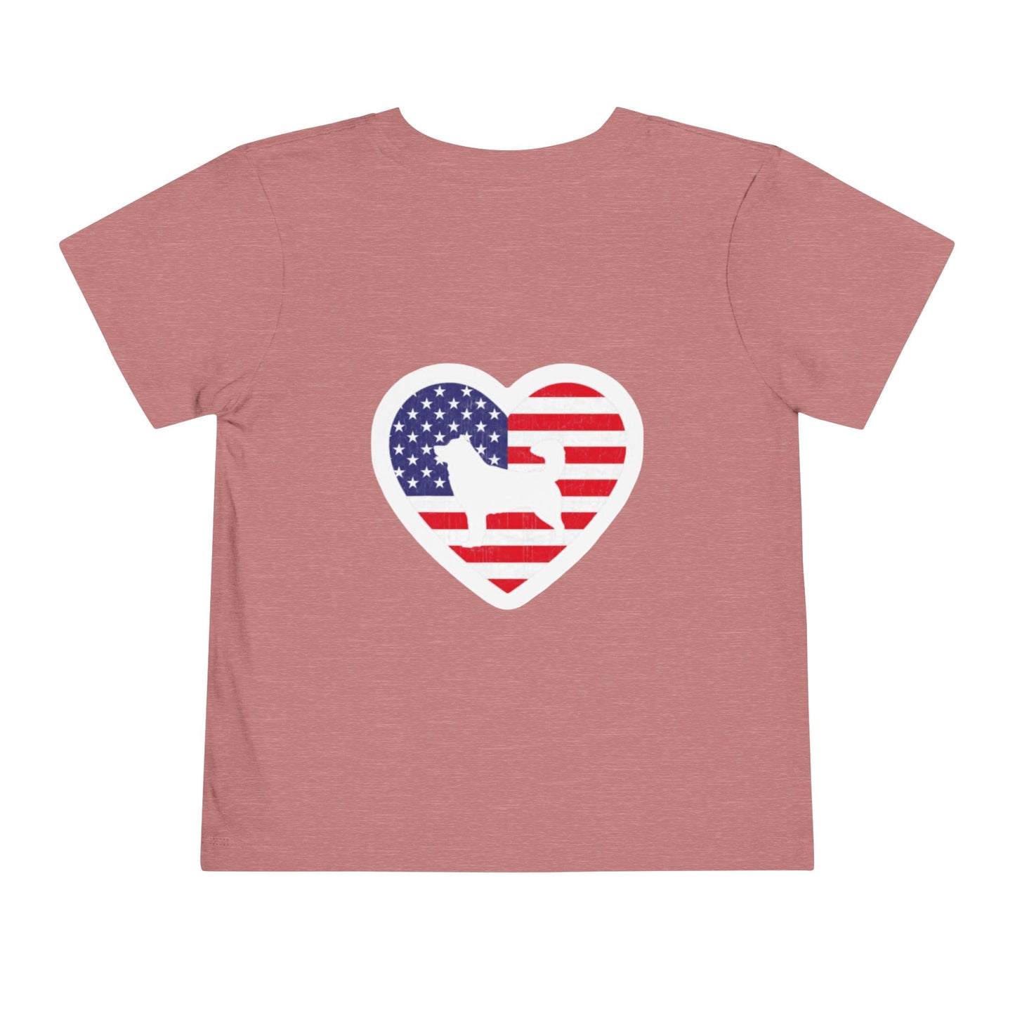Malamute Flag Toddler Unisex Short Sleeve Crewneck Tee