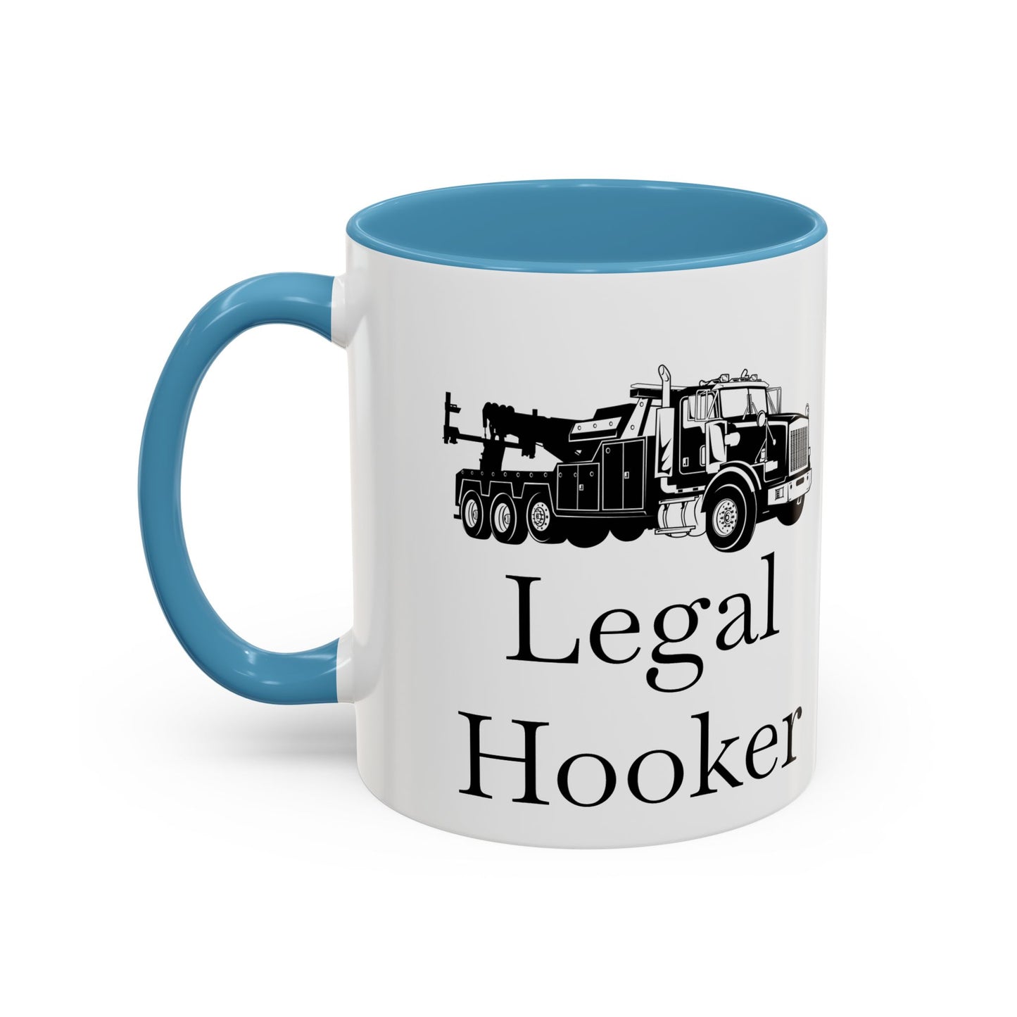 Legal H**ker Heavy Tow Truck 2-Tone Coffee Mug