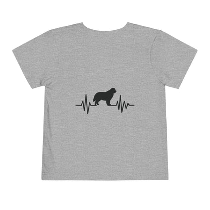 My Heart Beats For Newfies Toddler Unisex Short Sleeve Crewneck Tee