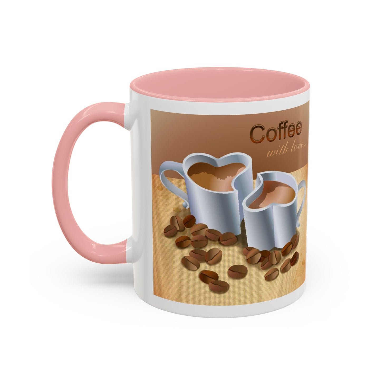 Coffee With Love 2-Tone Coffee Mug